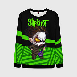 Свитшот мужской Slipknot dark green, цвет: 3D-черный