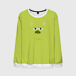 Свитшот мужской Майк Салливан лицо, цвет: 3D-белый