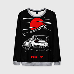 Свитшот мужской Мазда RX - 7 JDM Style, цвет: 3D-меланж