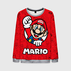 Свитшот мужской Луиджи и Марио, цвет: 3D-меланж