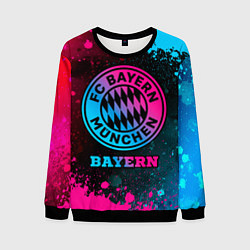 Свитшот мужской Bayern - neon gradient, цвет: 3D-черный