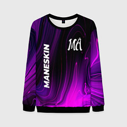 Мужской свитшот Maneskin violet plasma