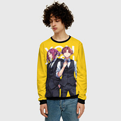 Свитшот мужской Какеру и Киётака, цвет: 3D-черный — фото 2