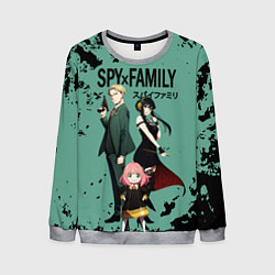 Свитшот мужской Spy family characters, цвет: 3D-меланж