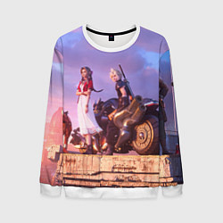 Свитшот мужской Final Fantasy VII Remake, цвет: 3D-белый