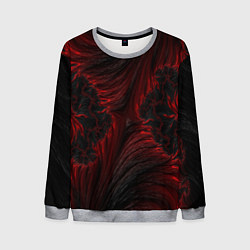 Мужской свитшот Красно - черные текстуры