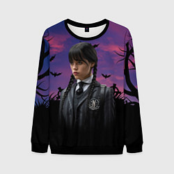Свитшот мужской Wednesday Addams, цвет: 3D-черный