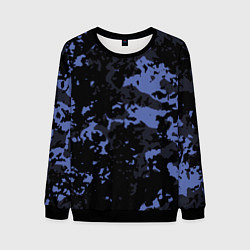 Свитшот мужской Тёмно-синий камуфляж, цвет: 3D-черный