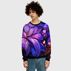 Свитшот мужской Лепестки Снов, цвет: 3D-черный — фото 2