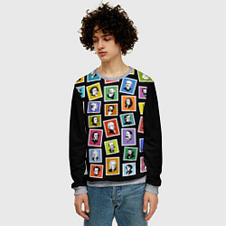 Свитшот мужской Великие композиторы, цвет: 3D-меланж — фото 2