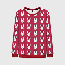 Мужской свитшот Bunny Pattern red