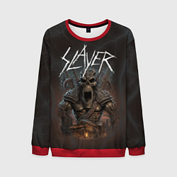 Свитшот мужской Slayer rock monster, цвет: 3D-красный