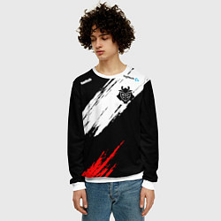 Свитшот мужской G2 форма, цвет: 3D-белый — фото 2