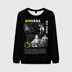 Свитшот мужской Nirvana bio, цвет: 3D-черный