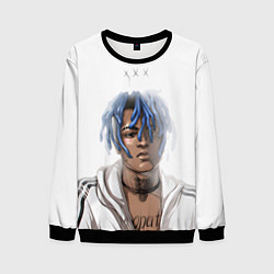 Свитшот мужской XXXTentacion - art, цвет: 3D-черный