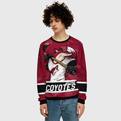 Свитшот мужской Arizona Coyotes маскот, цвет: 3D-черный — фото 2