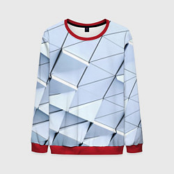 Свитшот мужской Metalic triangle stiil, цвет: 3D-красный