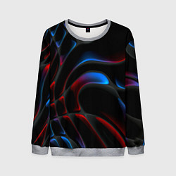 Свитшот мужской Neon colors drops of liquid, цвет: 3D-меланж