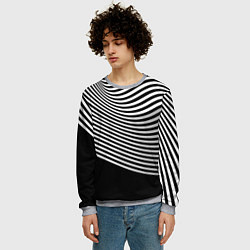 Свитшот мужской Trendy raster pattern, цвет: 3D-меланж — фото 2