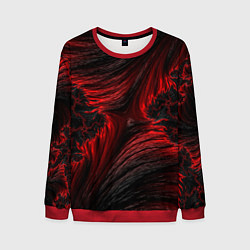 Мужской свитшот Red vortex pattern