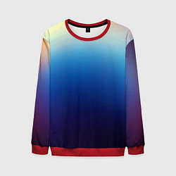 Свитшот мужской Blue gradient colors, цвет: 3D-красный