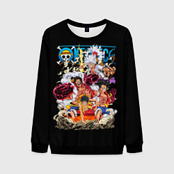 Свитшот мужской One Piece all, цвет: 3D-черный