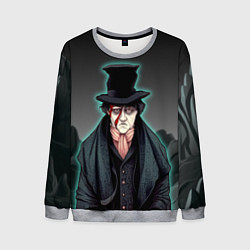 Свитшот мужской Бродяга в мятом цилиндре, цвет: 3D-меланж