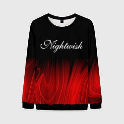 Свитшот мужской Nightwish red plasma, цвет: 3D-черный