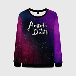 Свитшот мужской Angels of Death gradient space, цвет: 3D-черный