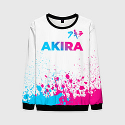 Свитшот мужской Akira neon gradient style: символ сверху, цвет: 3D-черный