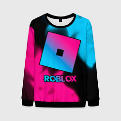Свитшот мужской Roblox - neon gradient, цвет: 3D-черный