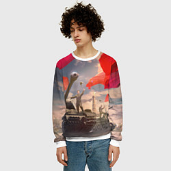 Свитшот мужской Победа! 9 Мая, цвет: 3D-белый — фото 2