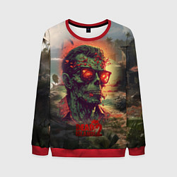 Свитшот мужской Dead island 2 zombie, цвет: 3D-красный