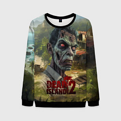 Свитшот мужской Zombie dead island 2, цвет: 3D-черный