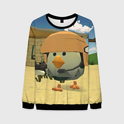 Свитшот мужской Chicken Gun Крош, цвет: 3D-черный