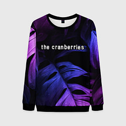Свитшот мужской The Cranberries neon monstera, цвет: 3D-черный