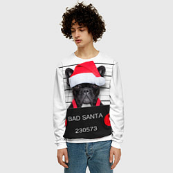 Свитшот мужской Собака арестована, цвет: 3D-белый — фото 2