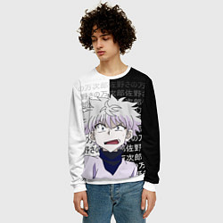 Свитшот мужской Киллуа - Hunter x Hunter, цвет: 3D-белый — фото 2