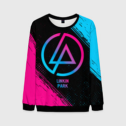 Свитшот мужской Linkin Park - neon gradient, цвет: 3D-черный