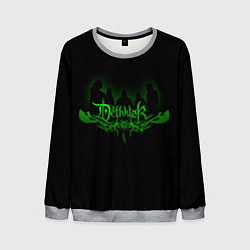 Свитшот мужской Metalocalypse Dethklok green, цвет: 3D-меланж