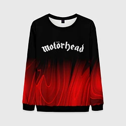 Свитшот мужской Motorhead red plasma, цвет: 3D-черный