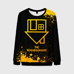 Свитшот мужской The Neighbourhood - gold gradient, цвет: 3D-черный