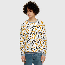 Свитшот мужской Шахматные фигуры - Chess, цвет: 3D-меланж — фото 2