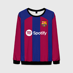 Свитшот мужской ФК Барселона форма 2324 домашняя, цвет: 3D-черный