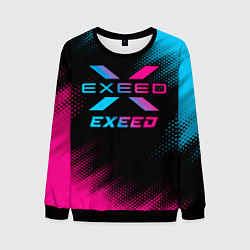 Свитшот мужской Exeed - neon gradient, цвет: 3D-черный