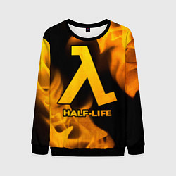 Свитшот мужской Half-Life - gold gradient, цвет: 3D-черный