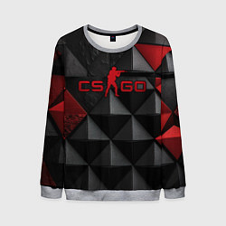 Свитшот мужской CS GO abstract texture, цвет: 3D-меланж