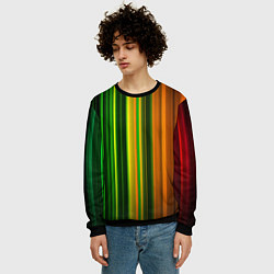 Свитшот мужской Звуковой спектр, цвет: 3D-черный — фото 2