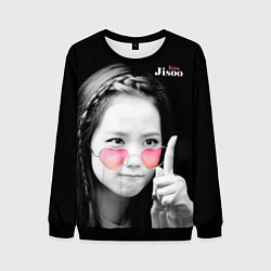 Свитшот мужской Blackpink Jisoo Attention sign, цвет: 3D-черный