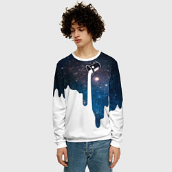 Свитшот мужской Млечный Путь - Milky Way, цвет: 3D-белый — фото 2